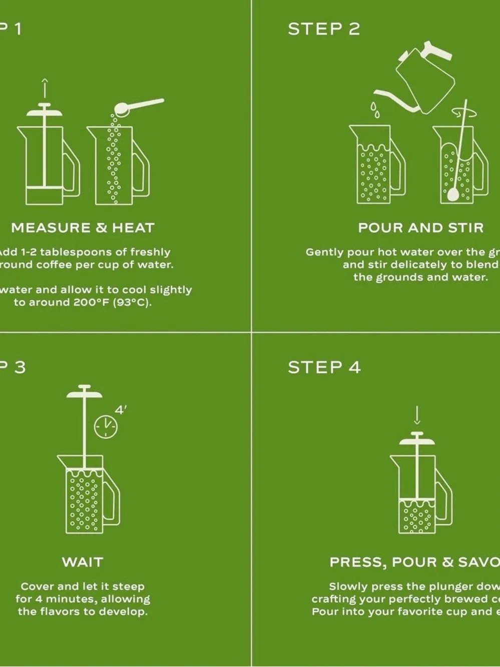 Taupe French Press Coffee Maker - Modern Home Kitchen